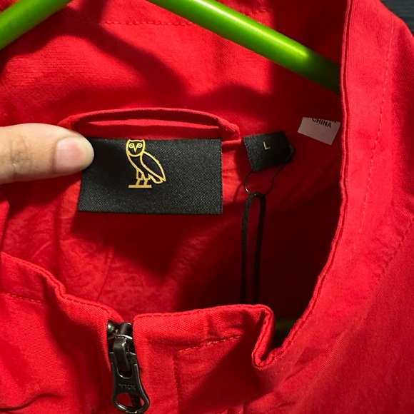 Ovo Men NYLON TEAM RACE JACKET - RED - Picture 3 of 5